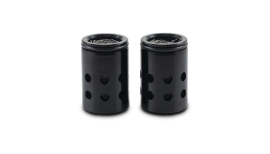 Vibrant replacement catch can filter barrel assembly for oil catch cans, showing the vibrant filter and metal components.