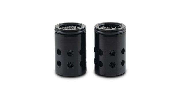 Vibrant replacement catch can filter barrel assembly for oil catch cans, showing the vibrant filter and metal components.