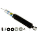 Bilstein 5125 Series lifted truck shock absorber, showing collapsed and extended states with measurements, designed for off-road vehicles.