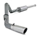 MBRP catback exhaust system for 2011-2013 Chevy Silverado 1500 and GMC Sierra 6.2L V8, with a single side exit and 3.5-inch pipe