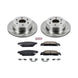 PowerStop rear Autospecialty brake kit for 2015-2019 Cadillac Escalade, includes brake rotors and pads for OE performance.