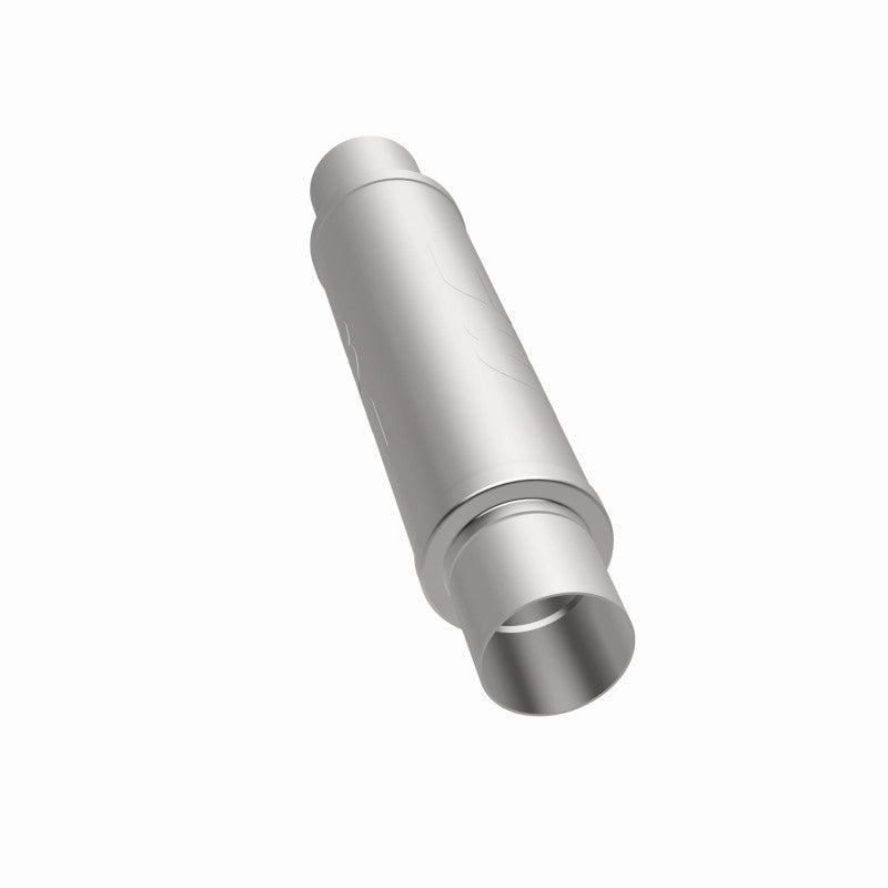 MagnaFlow Mag SS 4x4x14 3 muffler for trucks, featuring stainless steel construction and durable exhaust system design.