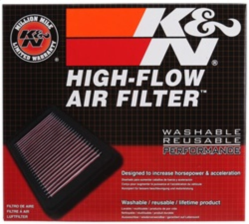 K&N replacement air filter for Cadillac CTS and CTS-V 3.6L V6 engine, drop-in design, shows the filter element with K&N branding.