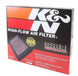K&N Engineering drop-in replacement panel air filter for 2013-2014 Cadillac ATS, measuring 12.313x10.313x1.188 inches.