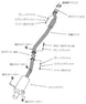 HKS Hi-Power 409 catback exhaust system for Nissan ECR33 RB25DET engine, showing polished stainless steel pipes and muffler.