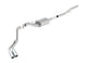 Borla catback exhaust system for Chevy Silverado 1500, dual rolled side exit, stainless steel, 143.5-inch wheelbase, S-Type design