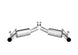 Borla axle back exhaust system for 2010-2011 Chevy Camaro SS Coupe/Convertible 6.2L V8 rear section with polished tips
