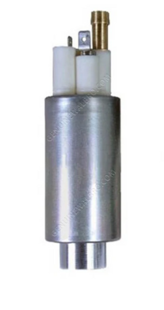 Walbro Universal 300lph fuel pump installed in a vehicle, showcasing the compact design and high-performance fuel pump for automotive use.