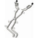 Magnaflow 26+ Dodge Charger 3.0L SPEQ cat-back exhaust system installed on vehicle, showing polished stainless steel pipes and muffler.