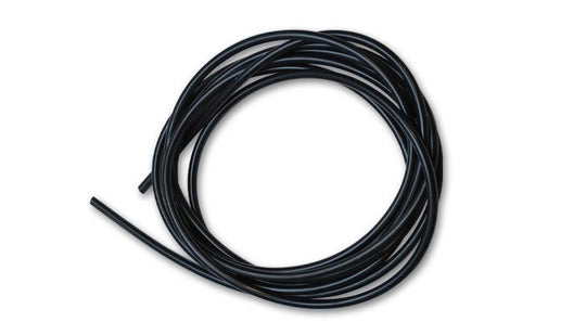 Black Vibrant 5/16 inch (8mm) ID silicon vacuum hose stretched out, showing its flexible, durable material for automotive use.
