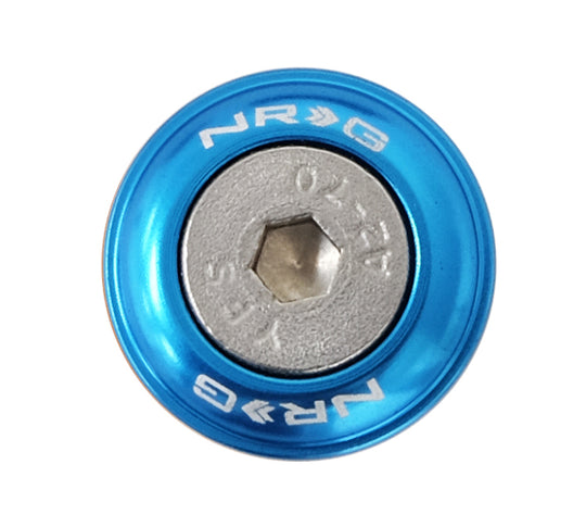 NRG blue fender washer kit with rivets for plastic, set of 10, hardware kit for automotive or DIY projects
