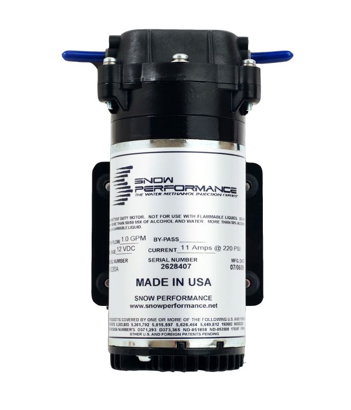 Snow Performance Stage II Boost Cooler water meth injection kit for forced induction engines, with hoses and control components visible.