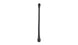 Vibrant PTFE Flex Hose Assembly -8AN, 12-inch length, straight hose ends, flexible and durable for high-performance fluid transfer.