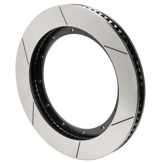 Wilwood 16-inch staggered vane slotted brake rotor, 2-piece design, high-performance automotive brake component.