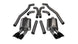 Black CORSA Performance Catback exhaust for 2012-2015 Chevrolet Camaro ZL1 6.2L V8 coupe, featuring sport mufflers and XO design.