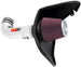 K&N Engineering Polished Typhoon Short Ram Cold Air Intake for 10 Camaro 6.2L V8 engine, showing the polished metal and intake tube.