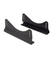 Black Sparco side mount aluminum seat bracket showing the sturdy frame and mounting holes for racing seat installation.