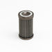DeatschWerks stainless steel 100 micron universal fuel filter element for 110mm housing, designed for durable filtration.