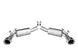 Borla catback exhaust rear section for 2010 Camaro SS 6.2L V8 with aggressive ATAK sound, black finish and dual tips.