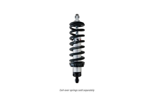 QA1 Proma Star Series coil-over shock absorber with double adjustable features, bearing mount, 10.125 to 14 inches, aluminum construction.