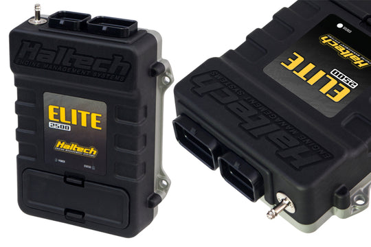 Haltech Elite 2500 universal wire-in harness ECU kit for programmers and tuners, with detailed wiring components and connectors.
