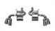 Polished CORSA Performance axle-back exhaust for Chevrolet Camaro SS 2017-2024 with 6.2L V8 engine, featuring dual tips and chrome finish.