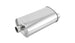 Vibrant StreetPower Oval Muffler with 2-inch inlet and dual outlet, center inlet, offset outlet, vehicle exhaust component