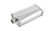 Vibrant StreetPower Oval Muffler with 2-inch inlet and dual outlet, center inlet, offset outlet, vehicle exhaust component