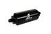 Aeromotive in-line fuel filter with AN-6 male fittings, 10 micron microglass element, bright dip black finish for automotive use