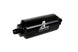 Aeromotive in-line fuel filter with AN-6 male fittings, 10 micron microglass element, bright dip black finish for automotive use