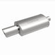 MagnaFlow muffler with tip, model RS 14X5X8, featuring 2.25/4 inch inlet and outlet pipes, automotive exhaust part.