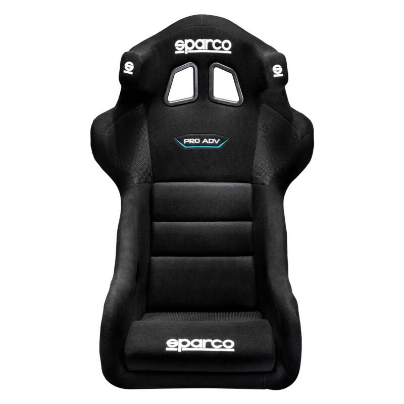 Black Sparco Pro Adv LF race seat for 2020 models, designed for racing comfort and support.