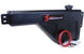 Snow Performance 10-gallon toolbox-style reservoir with front bracket and hardware for vehicle fluid storage.