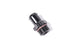 Radium Engineering 10AN ORB to barb fitting with .750-inch hose connection, showcasing metal fittings and hose attachment.