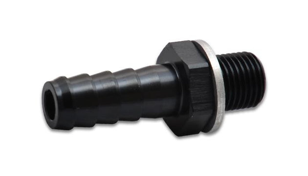 Vibrant male 12mm x 1.5 metric to 1/2 inch barb fitting for plumbing and fluid connections