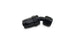 Vibrant -4AN 45-degree elbow hose end fitting showing metal fitting with black rubber sealing in close-up.