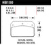 Hawk Performance Wilwood DL/Outlaw/Sierra 12mm HPS 5.0 street brake pads for high-performance vehicle braking systems.