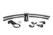 Corvette 2016-2023 Chevrolet Camaro SS Coupe aluminum oil catch can with mounting bracket, black finish, and branded logo.
