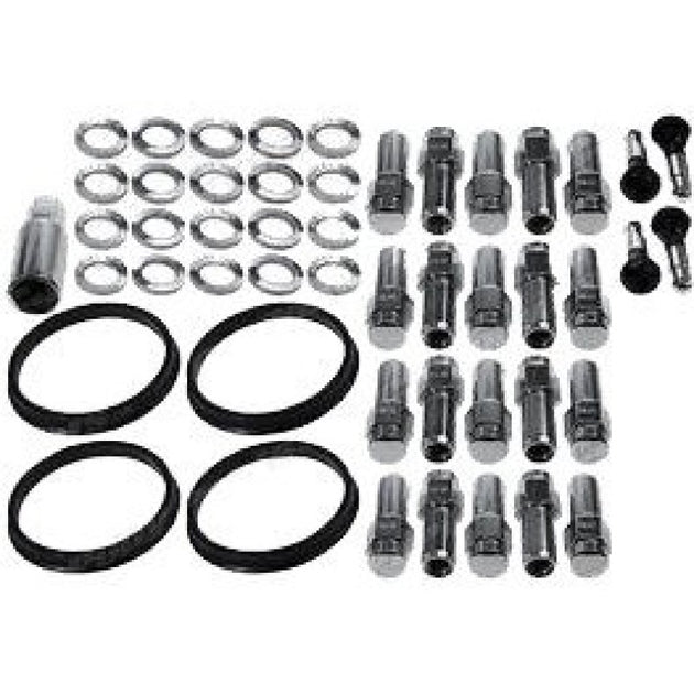 Race Star 12mmx1.5 GM closed-end deluxe lug nuts kit with 20 pieces, designed for automotive wheel installation.