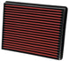 AEM DryFlow air filter for Silverado, Sierra, Avalanche, Tahoe, Yukon; 12.625in length, 10in width, 1.75in height, drop-in design