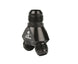 Aeromotive Y-Block fittings with AN-12 and dual AN-10 ports for automotive fuel or oil lines, shown in close-up detail.