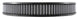 K&N Engineering custom cotton gauze air filter, 14-inch diameter, drop-in style, for improved engine airflow and filtration.
