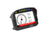 AEM CD-5LG Carbon logging digital dash display with internal 10Hz GPS and antenna, showing gauges and digital readouts.
