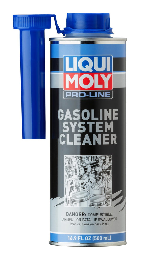 LIQUI MOLY Pro-Line Fuel Injection Cleaner additive in 500mL bottle, designed to clean fuel injectors and improve engine performance.