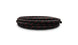 Vibrant four AN two-tone black and red nylon braided flex hose, 10-foot length, durable automotive fluid transfer hose.