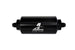 Aeromotive In-Line Fuel Filter with AN-6 Male fittings, 40 Micron stainless steel mesh element and bright dip black finish