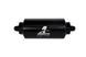 Aeromotive In-Line Fuel Filter with AN-6 Male fittings, 40 Micron stainless steel mesh element and bright dip black finish