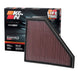 K&N Engineering replacement panel air filter for 2013-2014 Cadillac ATS, drop-in design, measures 12.313x10.313 inches, high-performance filter