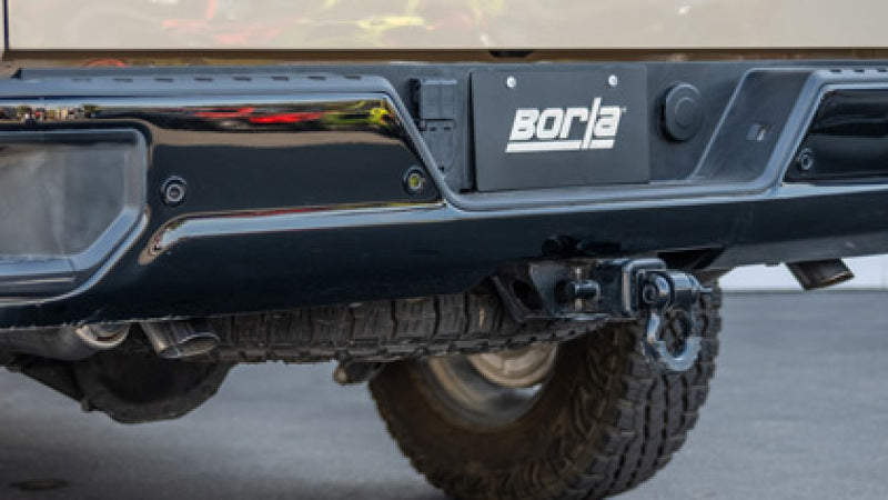 Borla catback exhaust system for Chevrolet Silverado 1500 ZR2 & AT4X 6.2L with stainless steel piping and S-Type muffler.