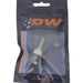 DeatschWerks 8AN ORB male to 3/8 inch male triple barb fitting with O-ring for fuel and oil hoses